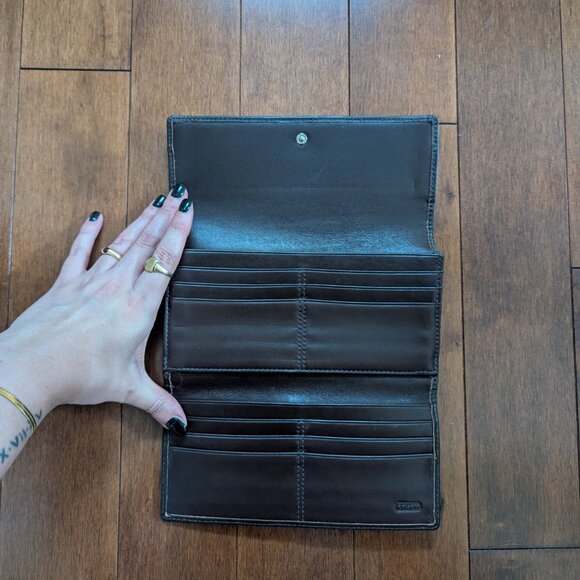 COACH SIGNATURE SOHO TRIFOLD WALLET - Picture 2 of 5